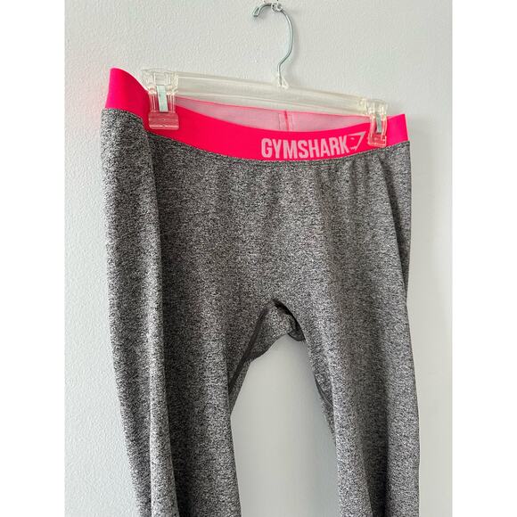 Gymshark Leggings Women's 8-10 Heather Gray Low Rise Cropped Activewear Sporty - Picture 2 of 7
